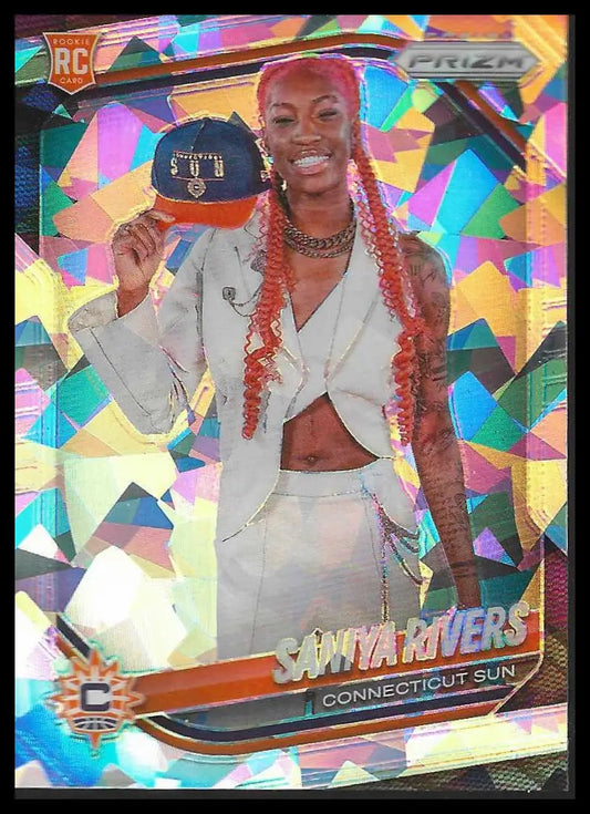 2025 Panini Prizm WNBA #25 Rae Burrell Ice Prizms Los Angeles Sparks - Basketball Card Single