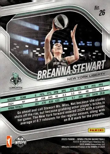 2025 Panini Prizm WNBA #26 Breanna Stewart NM Near Mint ID:83709