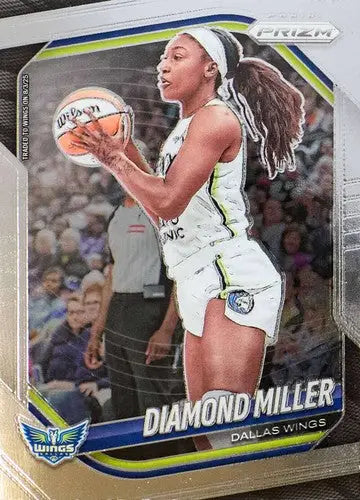 2025 Panini Prizm WNBA #27 Diamond Miller NM Near Mint UER: Incorrect t ID:83710