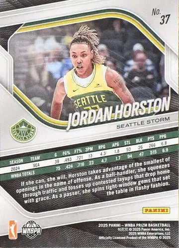 2025 Panini Prizm WNBA #37 Jordan Horston NM Near Mint ID:83712