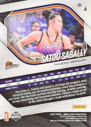 2025 Panini Prizm WNBA #4 Satou Sabally NM Near Mint ID:83698