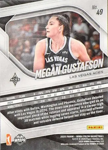 2025 Panini Prizm WNBA #49 Megan Gustafson NM Near Mint ID:83718