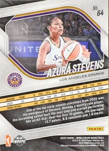 2025 Panini Prizm WNBA #64 Azura Stevens NM Near Mint ID:83726
