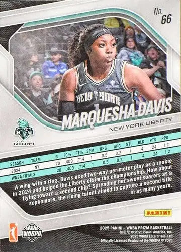 2025 Panini Prizm WNBA #66 Marquesha Davis NM Near Mint ID:83728