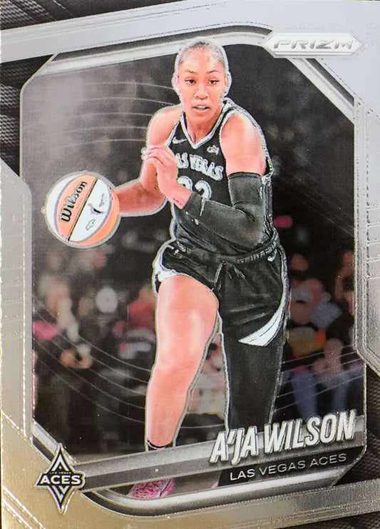 2025 Panini Prizm WNBA #76 A’ja Wilson NM-MT Las Vegas Aces Basketball Card - Basketball Card Single