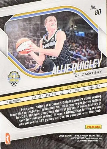 2025 Panini Prizm WNBA #80 Allie Quigley NM Near Mint ID:83733
