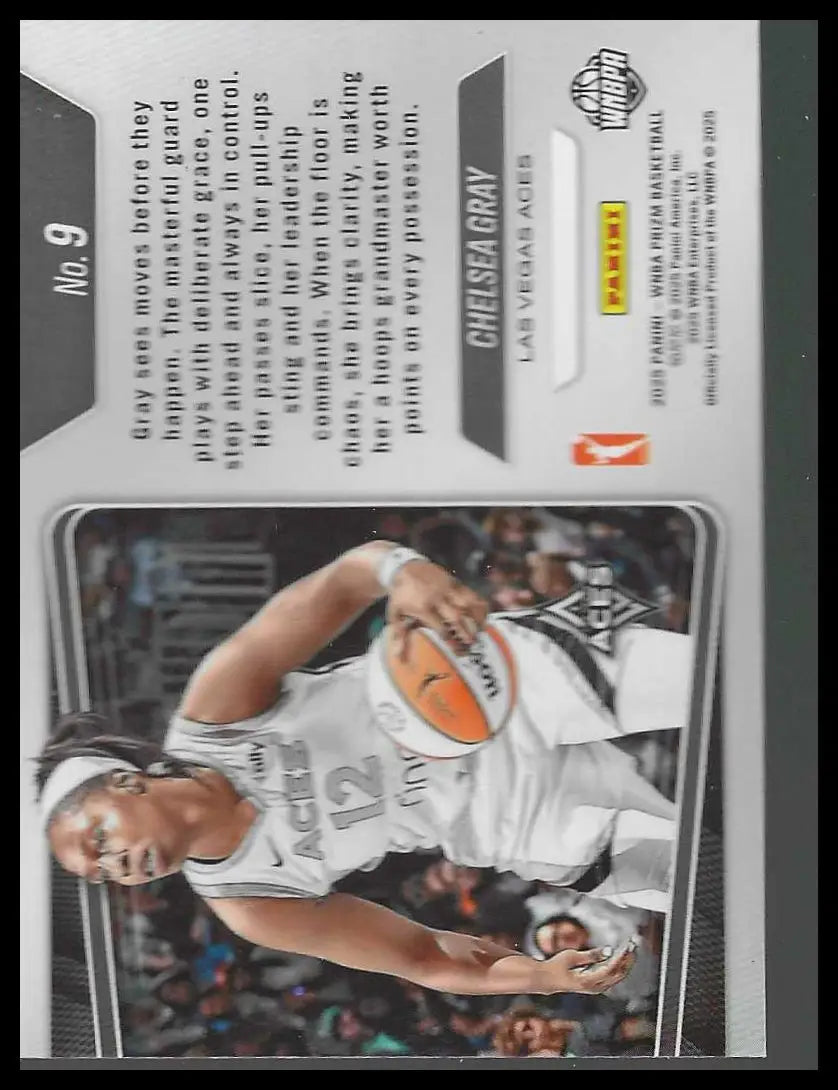 2025 Panini Prizm WNBA #9 Chelsea Gray Top Tier Las Vegas Aces - Basketball Card Single