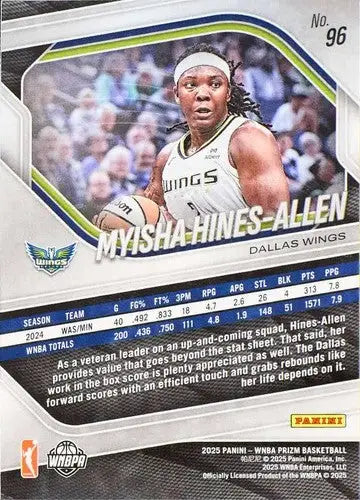 2025 Panini Prizm WNBA #96 Myisha Hines-Allen NM Near Mint ID:83741