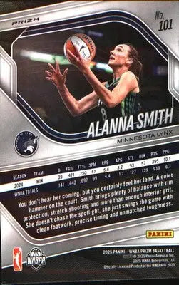2025 Panini Prizm WNBA Blue Velocity Prizms #101 Alanna Smith - Basketball Card Single