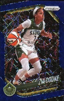 2025 Panini Prizm WNBA Blue Velocity Prizms #110 Zia Cooke - Basketball Card Single