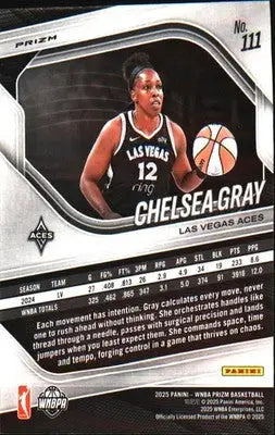 2025 Panini Prizm WNBA Blue Velocity Prizms #111 Chelsea Gray - Basketball Card Single