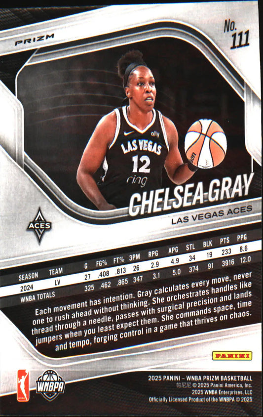 2025 Panini Prizm WNBA Blue Velocity Prizms #111 Chelsea Gray