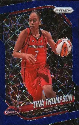 2025 Panini Prizm WNBA Blue Velocity Prizms #115 Tina Thompson - Basketball Card Single