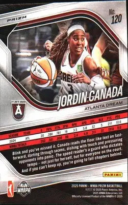 2025 Panini Prizm WNBA Blue Velocity Prizms #120 Jordin Canada - Basketball Card Single