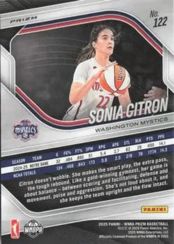 2025 Panini Prizm WNBA Blue Velocity Prizms #122 Sonia Citron NM Near M ID:83691 - Basketball Card Single
