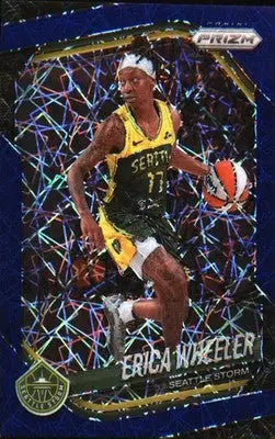2025 Panini Prizm WNBA Blue Velocity Prizms #125 Erica Wheeler - Basketball Card Single