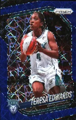 2025 Panini Prizm WNBA Blue Velocity Prizms #126 Teresa Edwards - Basketball Card Single