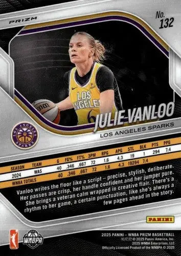 2025 Panini Prizm WNBA Blue Velocity Prizms #132 Julie Vanloo NM Near M ID:83693 - Basketball Card Single