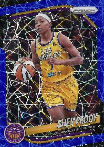 2025 Panini Prizm WNBA Blue Velocity Prizms #136 Shey Peddy NM Near Min ID:83694 - Basketball Card Single