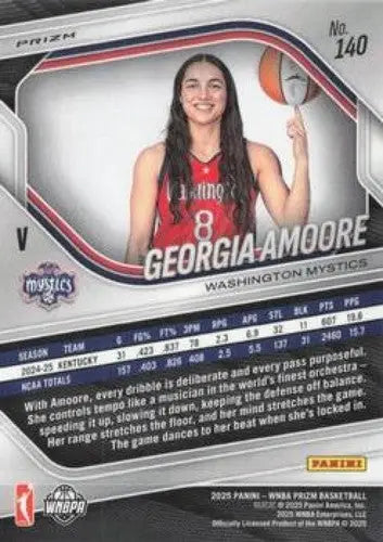 2025 Panini Prizm WNBA Blue Velocity Prizms #140 Georgia Amoore NM Near ID:83695 - Basketball Card Single