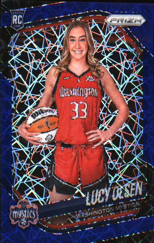 2025 Panini Prizm WNBA Blue Velocity Prizms #145 Lucy Olsen
