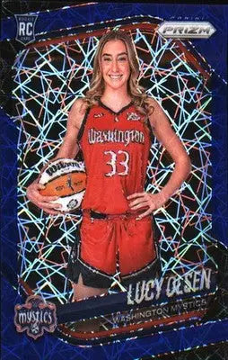 2025 Panini Prizm WNBA Blue Velocity Prizms #145 Lucy Olsen - Basketball Card Single