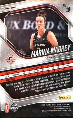 2025 Panini Prizm WNBA Blue Velocity Prizms #18 Marina Mabrey - Basketball Card Single