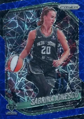 2025 Panini Prizm WNBA Blue Velocity Prizms #19 Sabrina Ionescu NM Near ID:83679 - Basketball Card Single