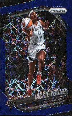 2025 Panini Prizm WNBA Blue Velocity Prizms #23 Jackie Young - Basketball Card Single