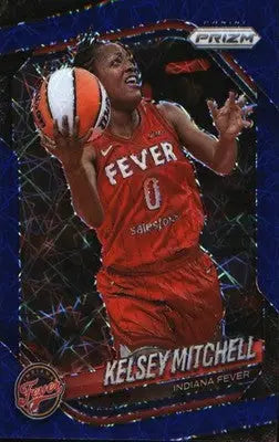 2025 Panini Prizm WNBA Blue Velocity Prizms #35 Kelsey Mitchell - Basketball Card Single