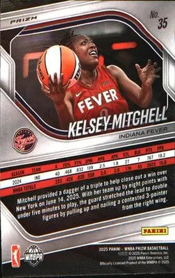 2025 Panini Prizm WNBA Blue Velocity Prizms #35 Kelsey Mitchell - Basketball Card Single