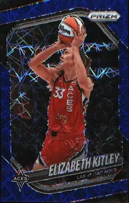 2025 Panini Prizm WNBA Blue Velocity Prizms #41 Elizabeth Kitley