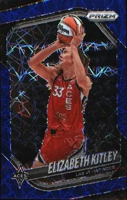 2025 Panini Prizm WNBA Blue Velocity Prizms #41 Elizabeth Kitley - Basketball Card Single