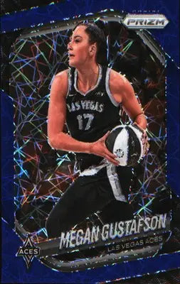 2025 Panini Prizm WNBA Blue Velocity Prizms #49 Megan Gustafson