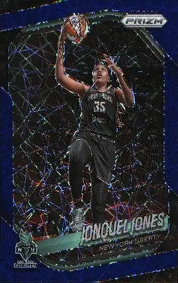 2025 Panini Prizm WNBA Blue Velocity Prizms #52 Jonquel Jones - Basketball Card Single