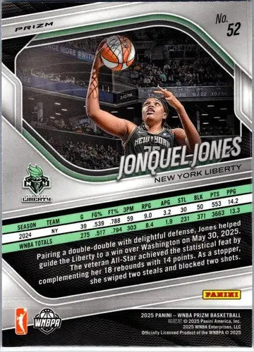 2025 Panini Prizm WNBA Blue Velocity Prizms #52 Jonquel Jones NM Near M ID:83683 - Basketball Card Single