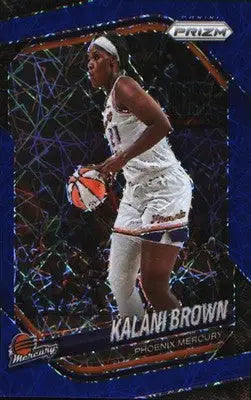 2025 Panini Prizm WNBA Blue Velocity Prizms #55 Kalani Brown - Basketball Card Single