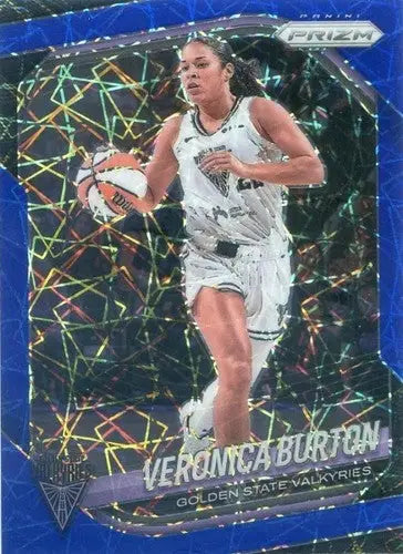 2025 Panini Prizm WNBA Blue Velocity Prizms #70 Veronica Burton NM Near ID:83685 - Basketball Card Single