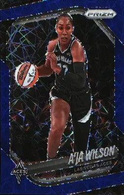 2025 Panini Prizm WNBA Blue Velocity Prizms #76 A’ja Wilson - Basketball Card Single