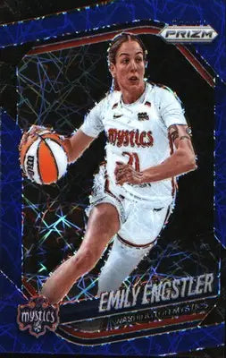 2025 Panini Prizm WNBA Blue Velocity Prizms #84 Emily Engstler