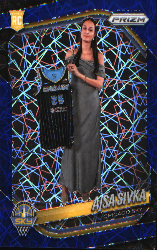 2025 Panini Prizm WNBA Blue Velocity Prizms #85 Ajsa Sivka