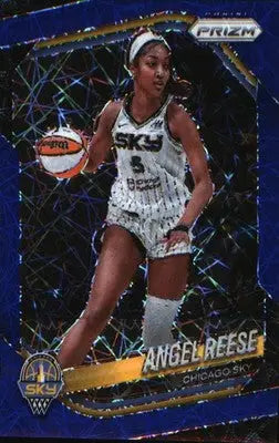 2025 Panini Prizm WNBA Blue Velocity Prizms #92 Angel Reese - Basketball Card Single