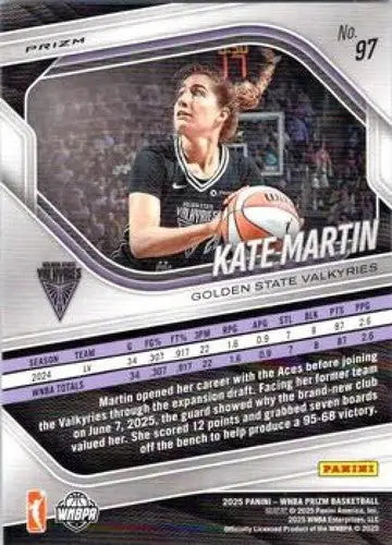 2025 Panini Prizm WNBA Blue Velocity Prizms #97 Kate Martin NM Near Min ID:83690 - Basketball Card Single