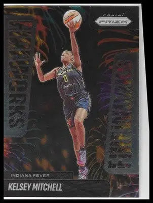 2025 Panini Prizm WNBA Fireworks Insert #6 Kelsey Mitchell - Basketball Card Single