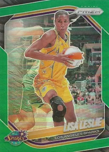 2025 Panini Prizm WNBA Green Prizms #106 Lisa Leslie NM Near Mint ID:83671 - Basketball Card Single