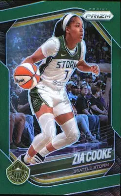 2025 Panini Prizm WNBA Green Prizms #110 Zia Cooke - Basketball Card Single