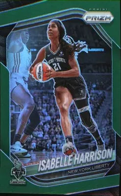 2025 Panini Prizm WNBA Green Prizms #12 Isabelle Harrison