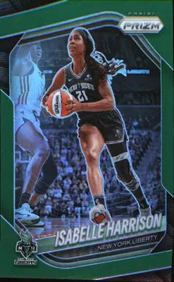 2025 Panini Prizm WNBA Green Prizms #12 Isabelle Harrison
