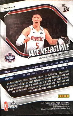 2025 Panini Prizm WNBA Green Prizms #128 Jade Melbourne - Basketball Card Single