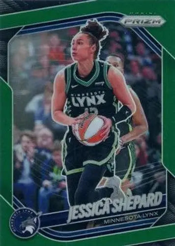 2025 Panini Prizm WNBA Green Prizms #137 Jessica Shepard NM Near Mint ID:83674 - Basketball Card Single